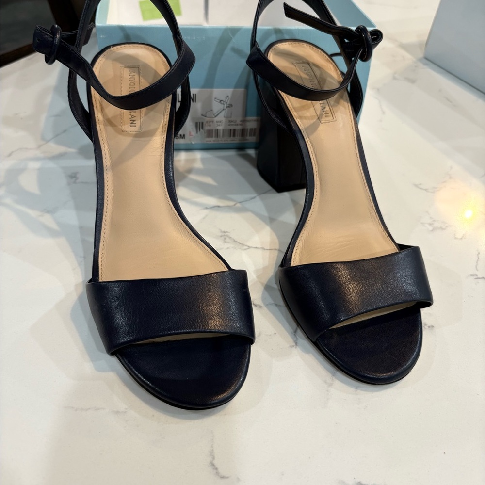 Antonio Melani Dark Blue Heeled Sandals